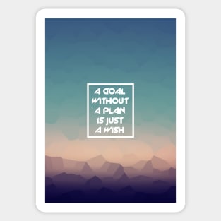 Goal/Plan Sticker